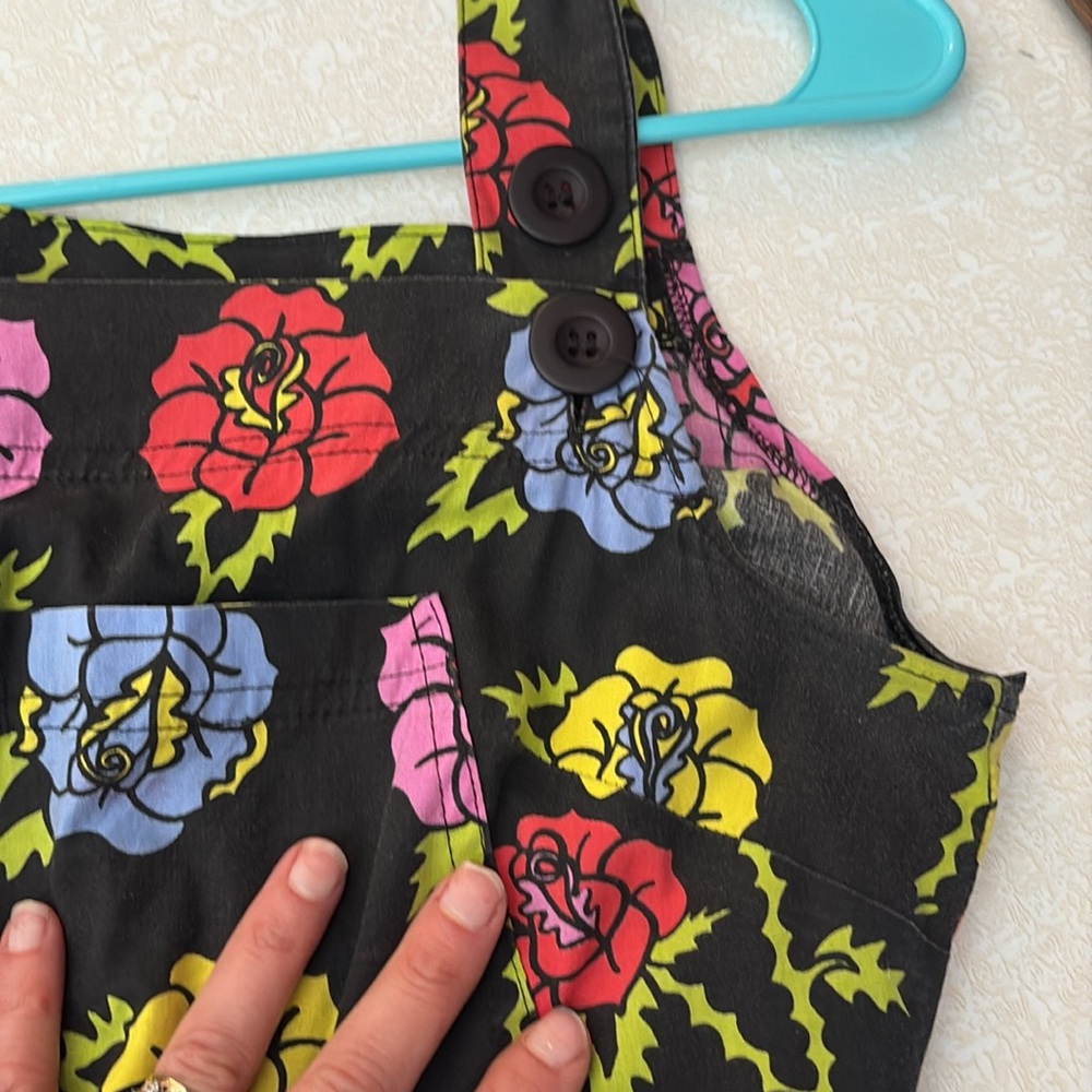 Nooworks overalls in electric rose print. - Picture 7 of 7